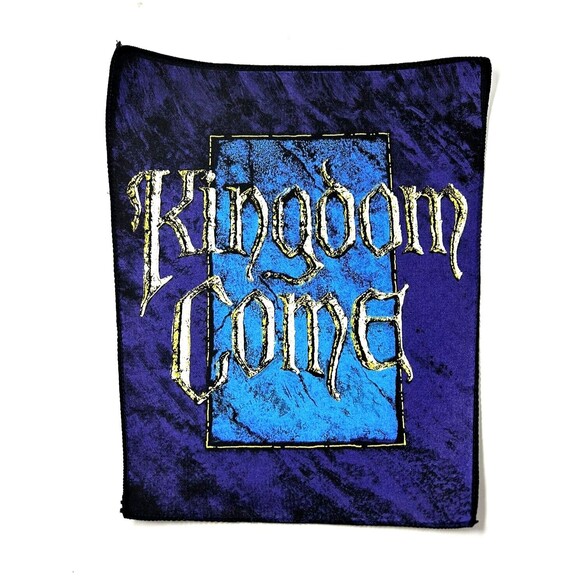 Vintage KINGDOM COME Back Patch 14" x 12" Sew On 80s 90s Metal, Rock, Christian - Picture 8 of 12